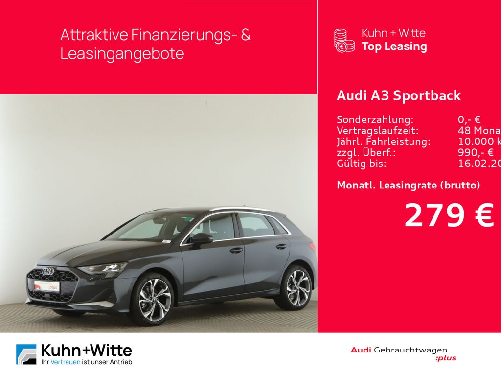 A3 Sportback 30 TFSI  advanced LED+RFK+StandH