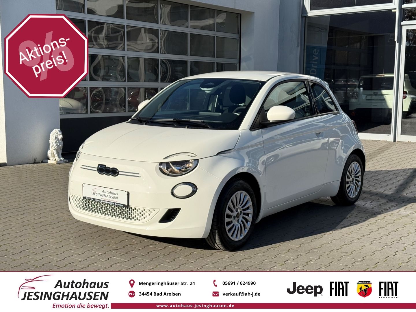 Fiat 500e +Klimaaut.+Tempomat+Spurhalte.+Schildererke
