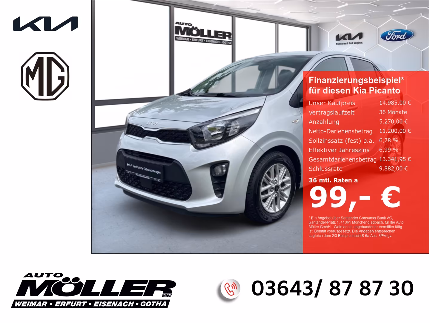 Kia Picanto 1.0 AMT Navi Kamera Sitz.-Lenkradhzg. Kl