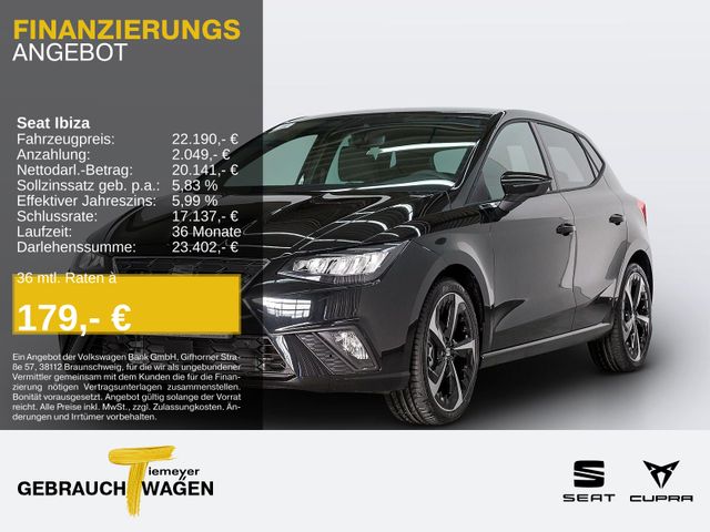 Seat Ibiza 1.0 TSI DSG FR LM18 KAMERA VIRTUAL ACC