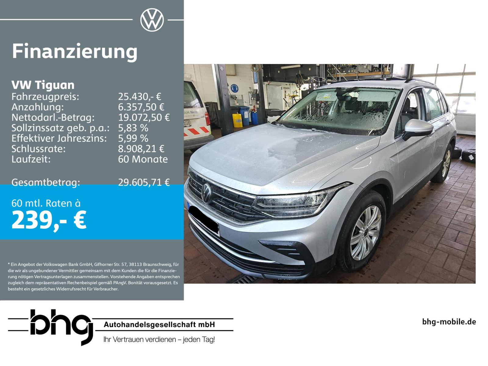 Volkswagen Tiguan Life 2,0 TDI 110 kW 6-G-Schaltg.