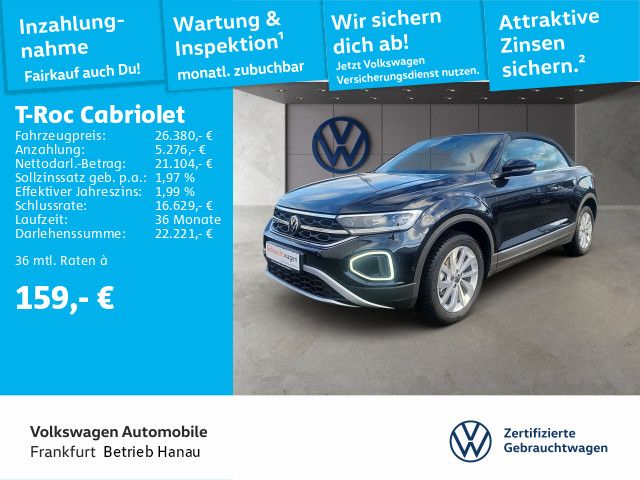 Volkswagen T-Roc Cabriolet 1.0 TSI Style Navi 17"Alu "Front