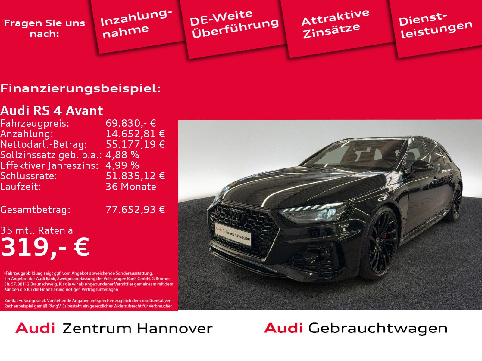 Audi RS 4 Avant 2.9 TFSI quattro Matrix Head-Up Pano