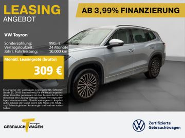 Volkswagen Leasingangebot: Volkswagen Tayron 1.5 eTSI DSG LIFE 7-SITZE 360° AHK MATRIX