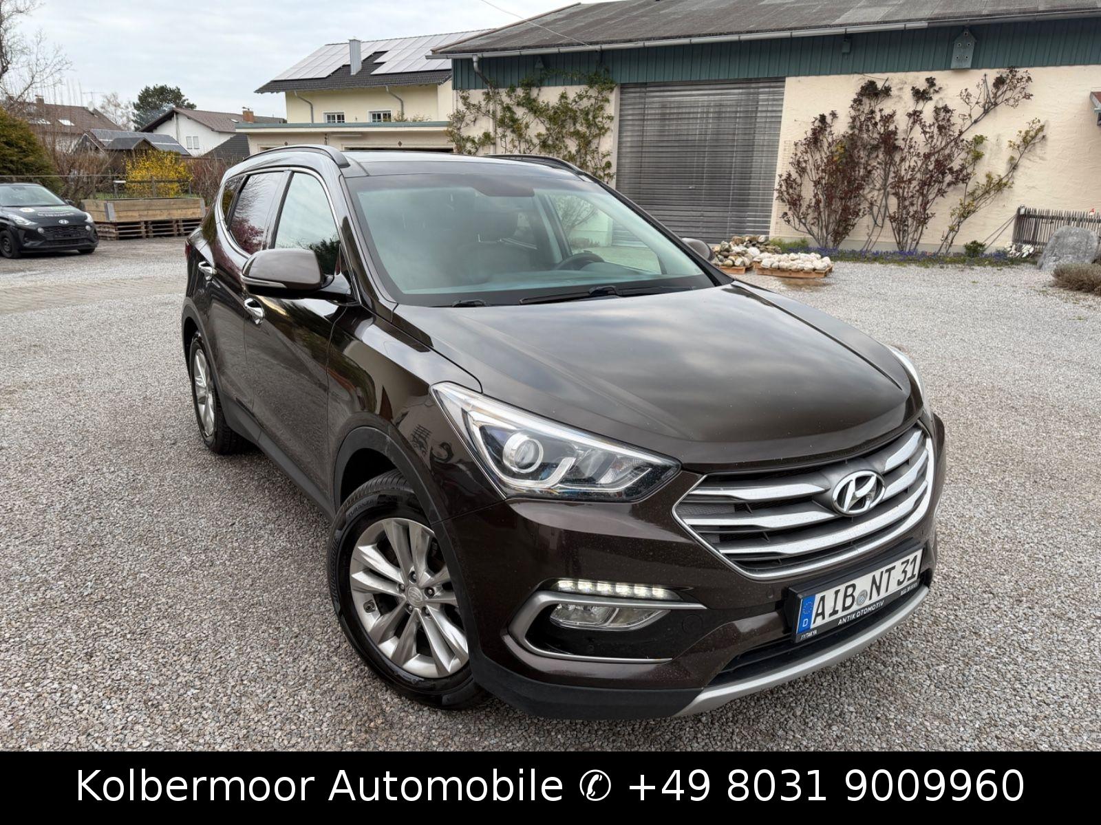 Hyundai Santa Fe blue 4WD LEDER|NAVI|SHZ