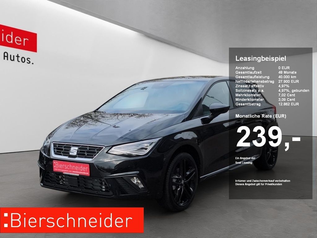 Seat Ibiza 1.5 TSI DSG FR Black Edition VOLL-LED NAVI