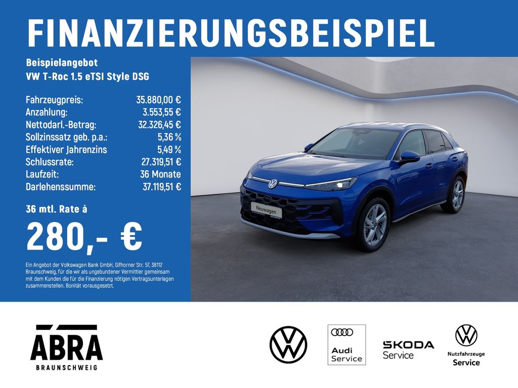 T-Roc 1.5 eTSI Style DSG TAGESZULASSUNG
