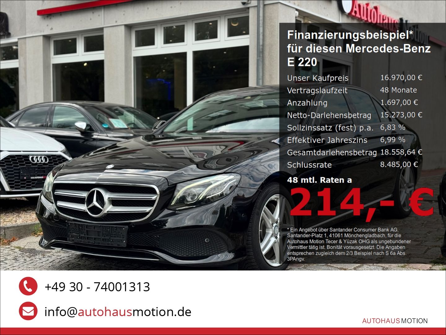 Mercedes-Benz E 220 d Avantgarde Widescreen Kamera Ambientebel