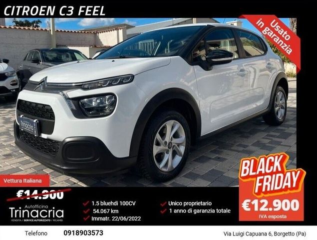 Citroën Citroen C3 Feel 1.5 bluehdi 100CV