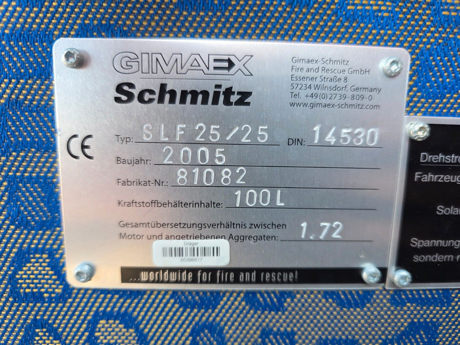 Fahrzeugabbildung MAN LE 8.150 Löschfahrzeug SLF 25/25 100/2500 Liter