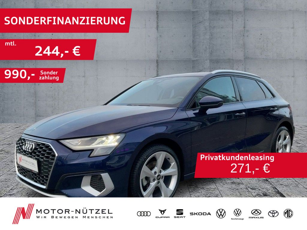 A3 Sportback 30 TFSI ADVANCED NAV+PDC+GRA+SHZ+18