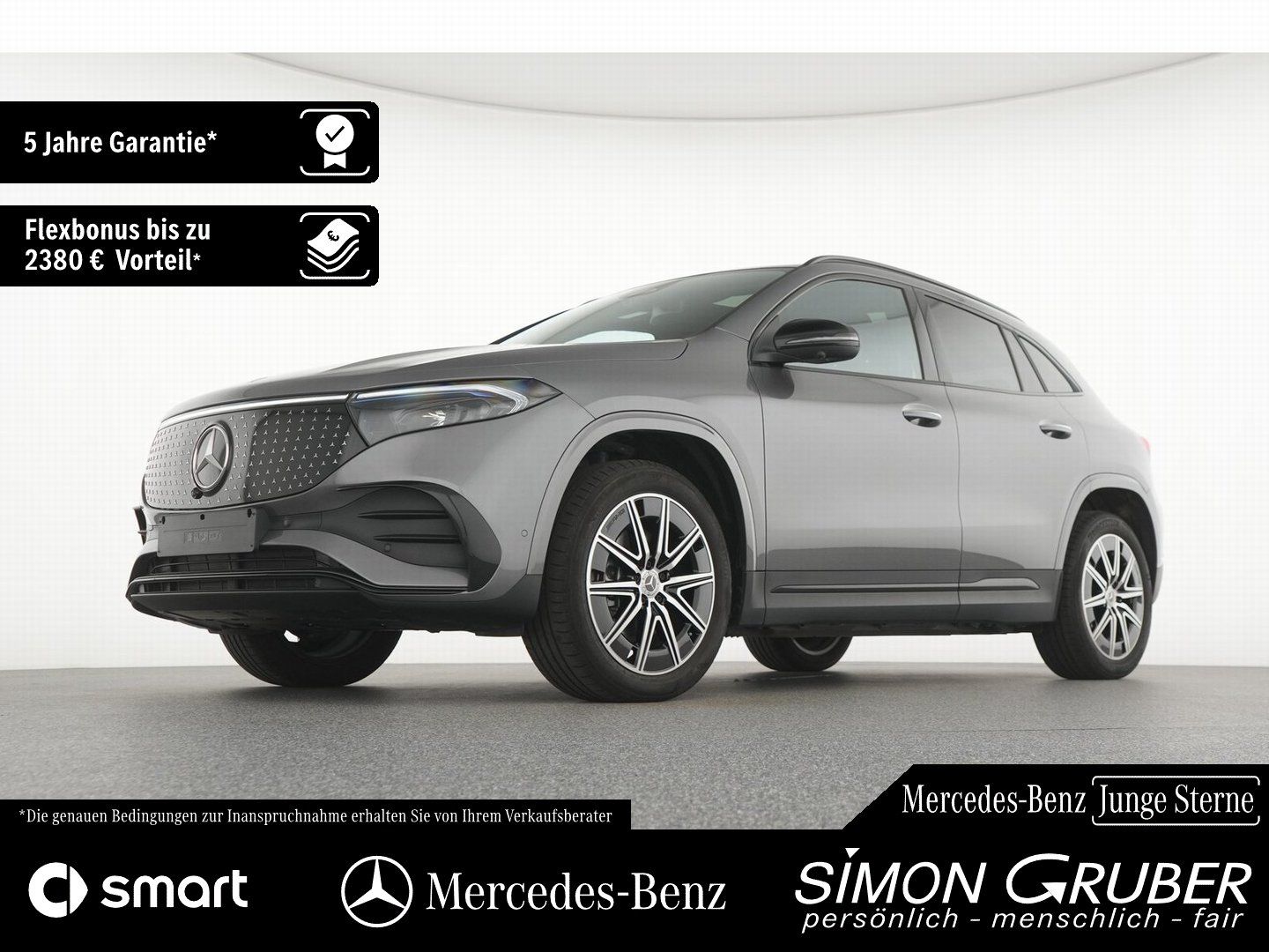 Fahrzeugabbildung Mercedes-Benz EQA 250+ AMG Night Pano Burm HUD Leder 360 AHK