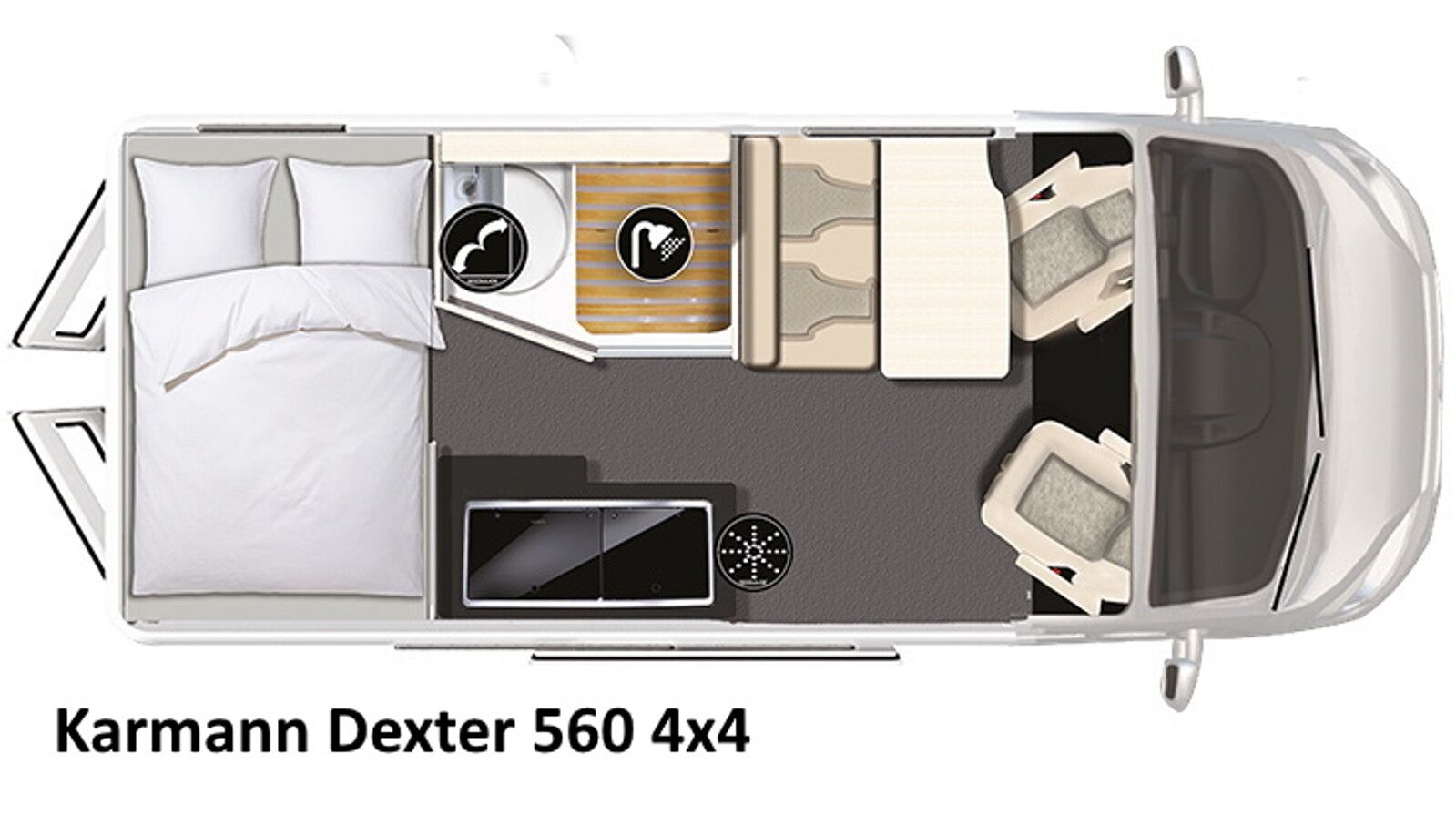 Fahrzeugabbildung Karmann Dexter 4x4 DE 560 AW 170 PS, Markise, Solar