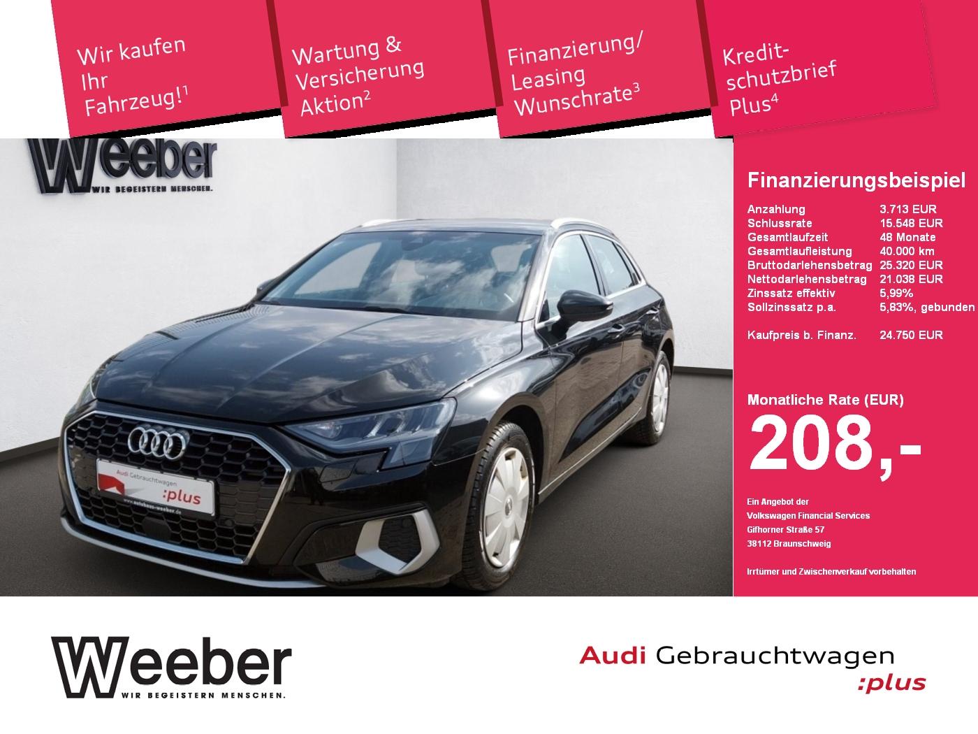 Audi A3 Sportback advanced *GRA*PDC*NAVI*APP CONNECT*