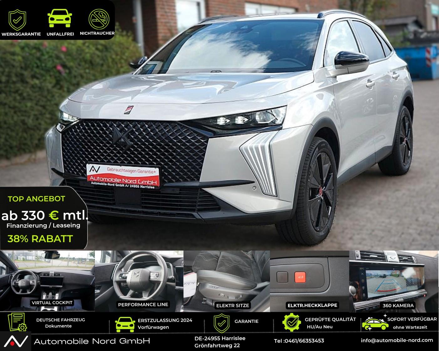 DS Automobiles DS7 1.5 BlueHdi Performance Line + 360 Kamera