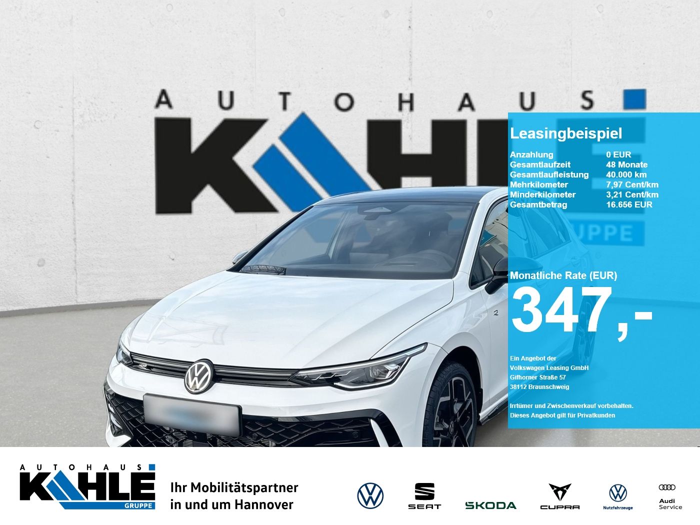 Volkswagen Golf R-Line 1.5 l eTSI OPF DSG CarPlay Black ACC
