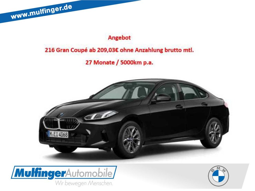 BMW 216i GC Aut.Kamera Widescreen Leasing ab: 209,03