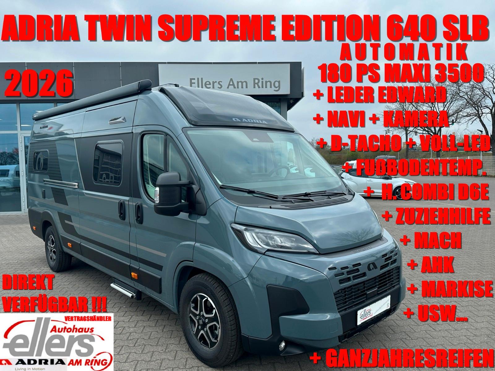 Adria TWIN SUPREME EDITION 640 SLB AUTO NAV LEDER AHK