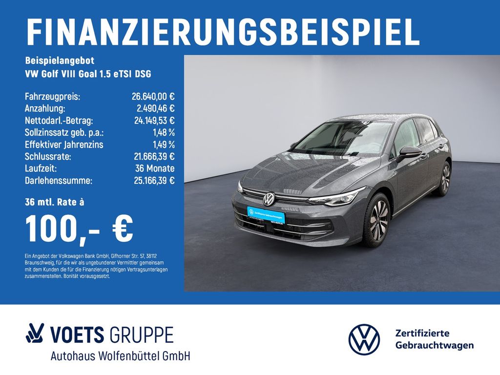 Golf VIII Goal 1.5  eTSI DSG AHK+RearView+NAVI