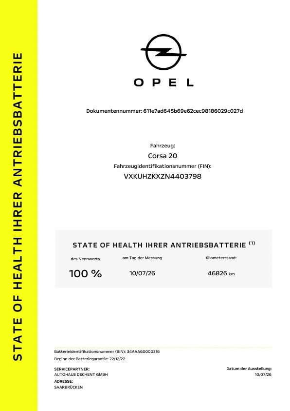 Fahrzeugabbildung Opel Corsa F e GS Line KlimaA,LED,SHZ,Kam.,PDC,AUT,LM