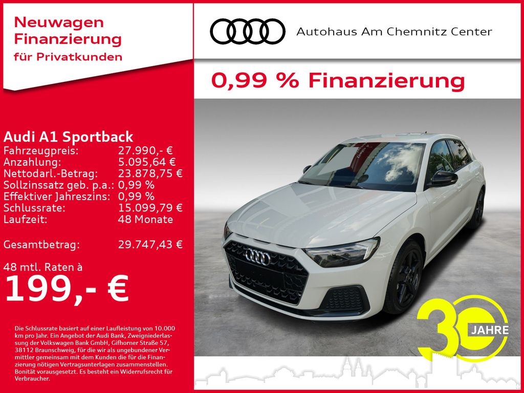 A1 Sportback advanced 30 TFSI 85 kW S tronic