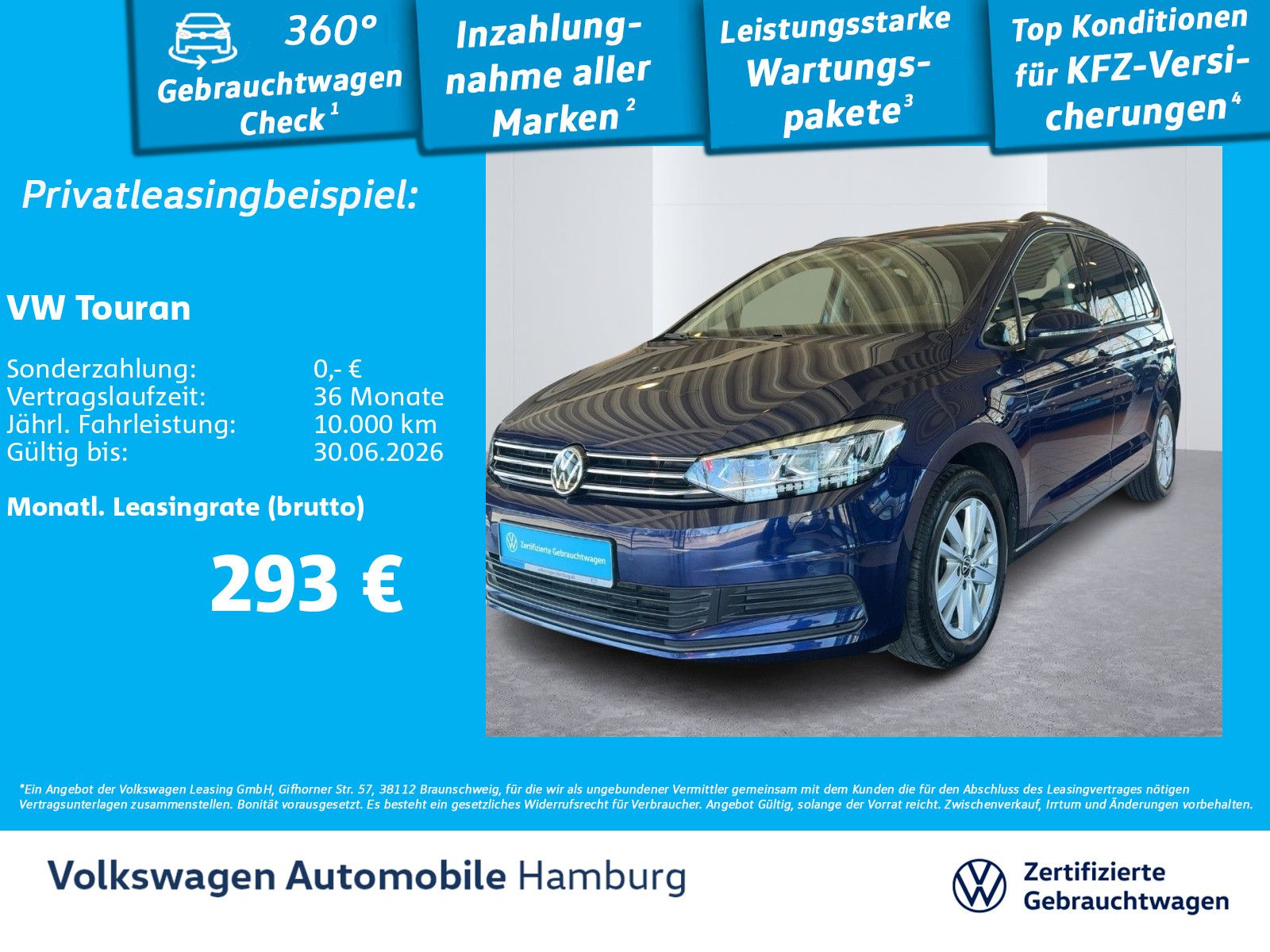 Volkswagen Touran 2.0 TDI Comfortline DSG AHK AppConnect Ei