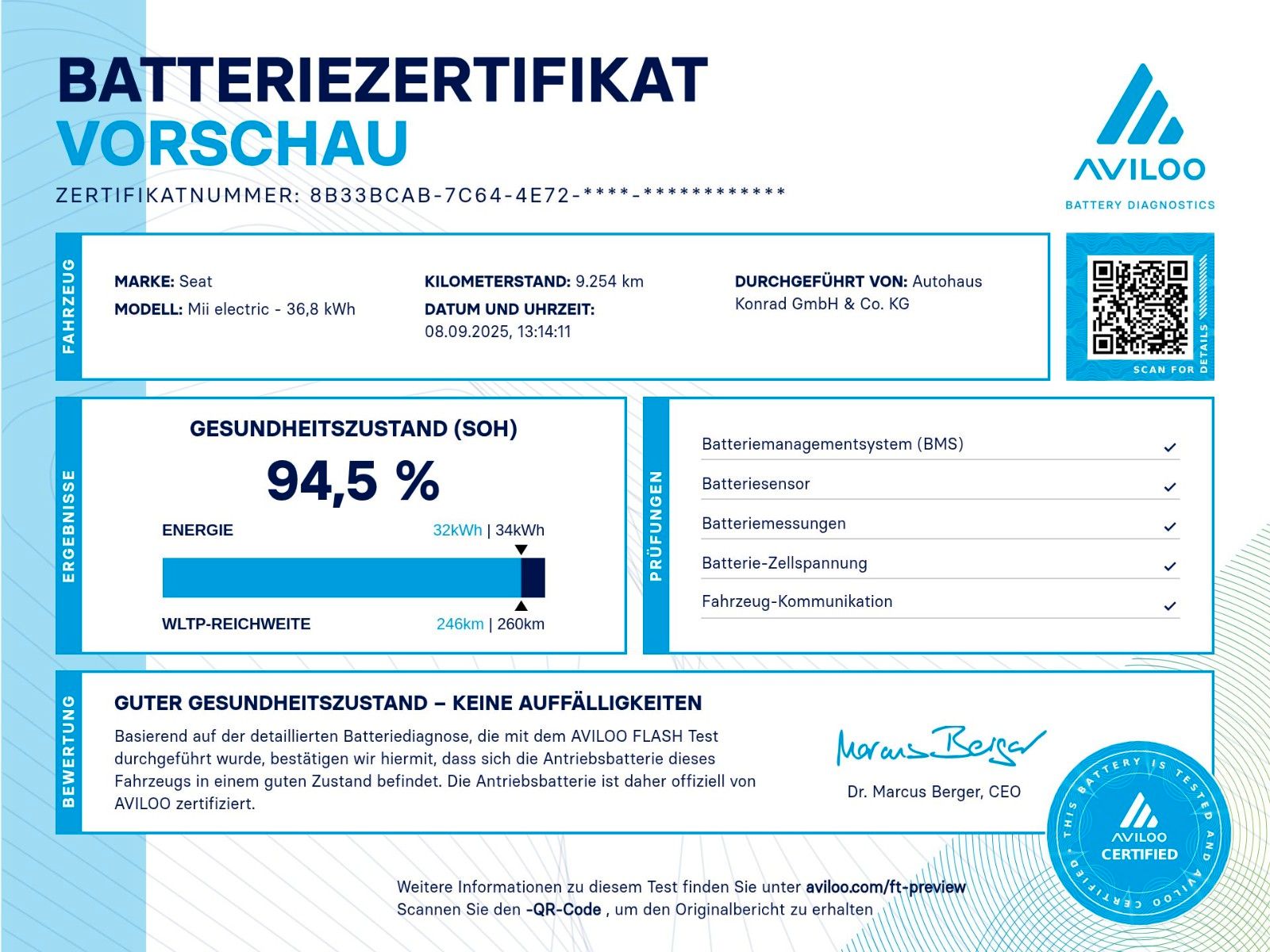 Fahrzeugabbildung SEAT Mii electric Plus+Easy Flex+CCS+Sitzhzg.