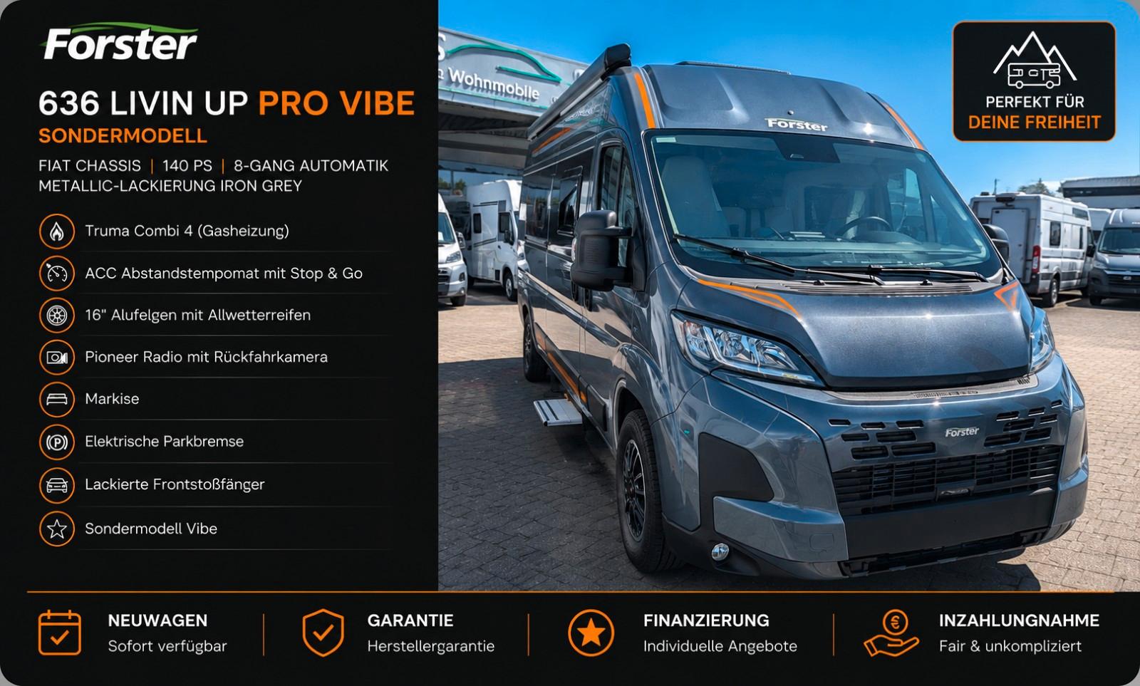 Forster 636 LivinUp ProVIBE Automatik Fiat 100AH Lithium