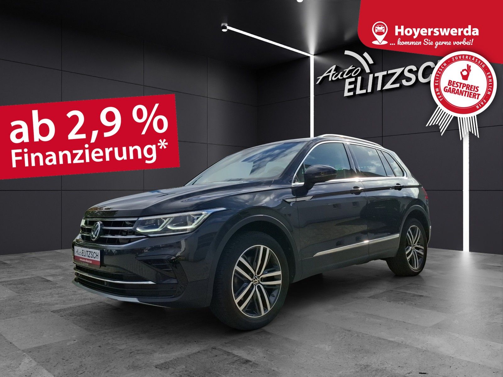 Fahrzeugabbildung Volkswagen Tiguan TDI Elegance DSG 4Mo Matrix AHK Navi AIF´