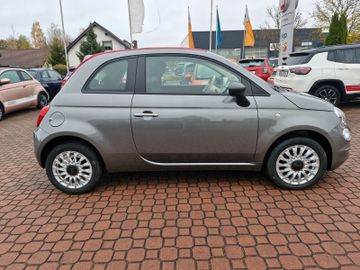 Fiat 500 Cabrio- 7" DAB Radio-Verdeck Rot