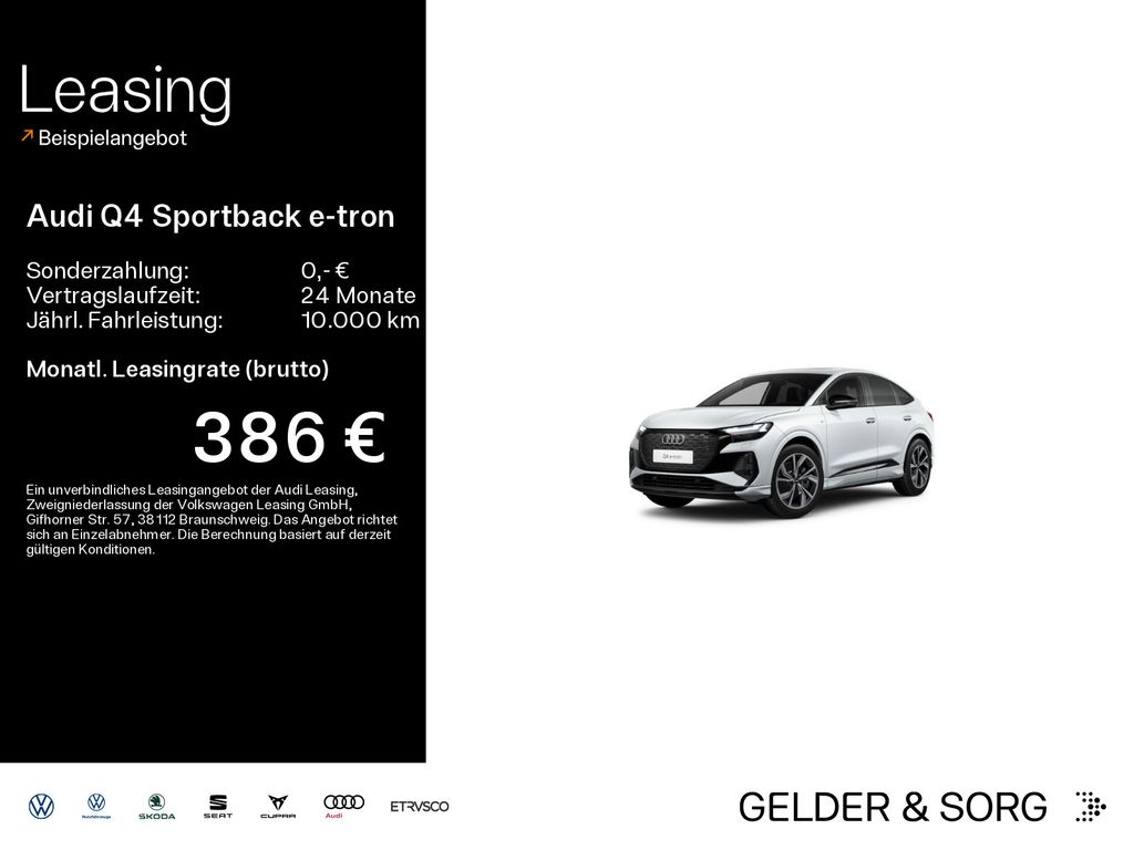 Audi Q4 Sportback 50 e-tron qu. S line *Matrix*Pano*