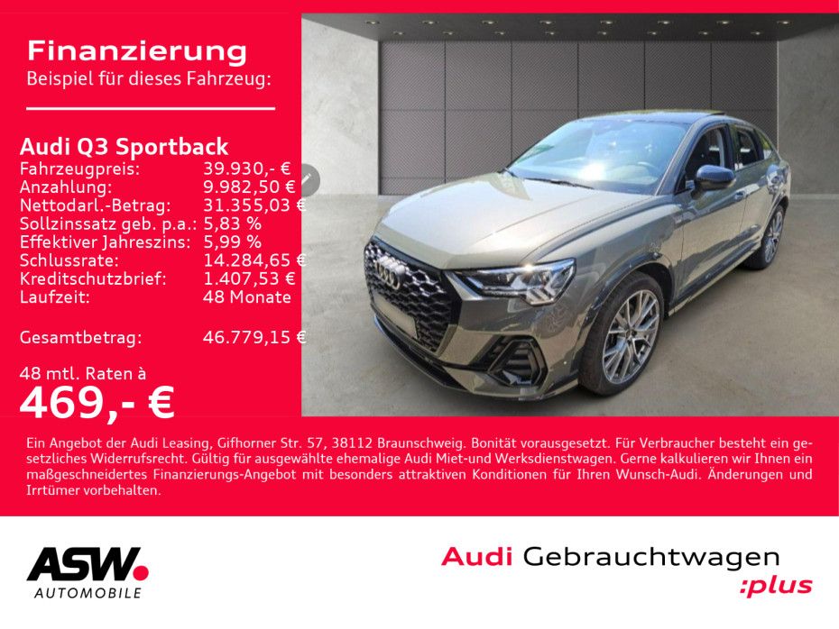 Audi Q3 Sportback S line 45TFSI quat Stron PANO SONOS foto 2