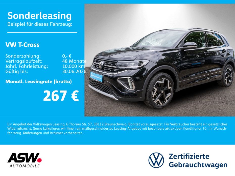 Volkswagen T-Cross R-Line 1,5 TSI DSG LED NAVI AHK ACC RFK