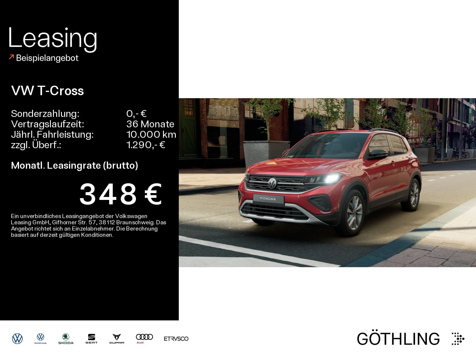 Volkswagen T-Cross Life 1.0 l TSI 85 kW (116 PS) 7- Gang-Do