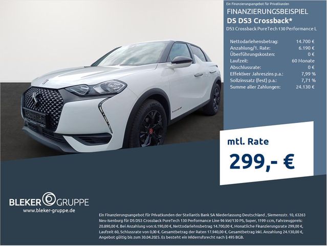 DS Automobiles DS3 Crossback PureTech 130 Performance Line