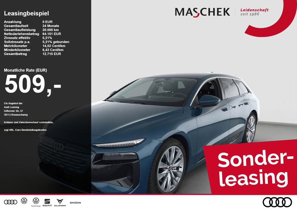 Audi A6 Avant e-tron 0.25% HUD AHK 360° B&O Matrix So