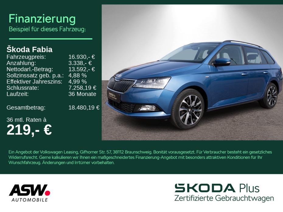 Skoda Fabia Combi Drive 125 Best of 1.0 TSI LED PANO