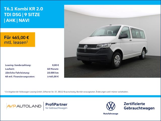 Volkswagen T6.1 Kombi KR 2.0 TDI DSG | 9 SITZE | AHK | NAVI