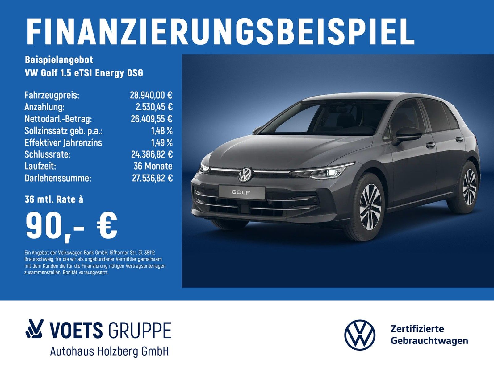 Volkswagen Golf 1.5 eTSI Energy DSG IQLight+AHK+GJR