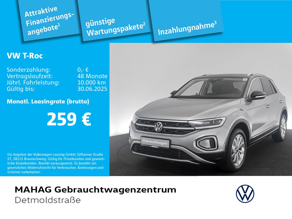 Volkswagen T-Roc 1.5 TSI STYLE Navi LED+ AHK DSG
