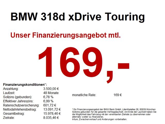 BMW 318d xDrive Touring Advantage LED NAVI KLIMA SHZ