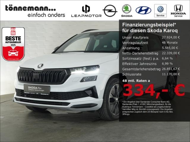 Skoda Karoq SPORTLINE TDI DSG 4x4+AHK+NAVI+PANORAMADAC