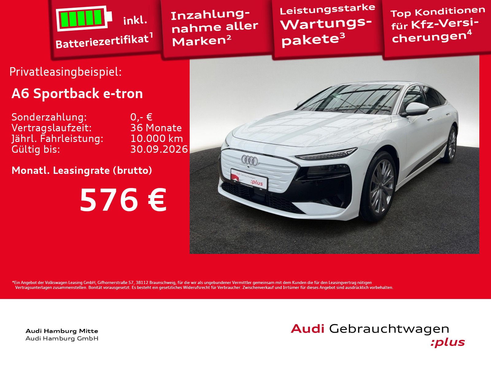 Audi A6 Sportback e-tron performance 270 kW Matrix Si imagem 2