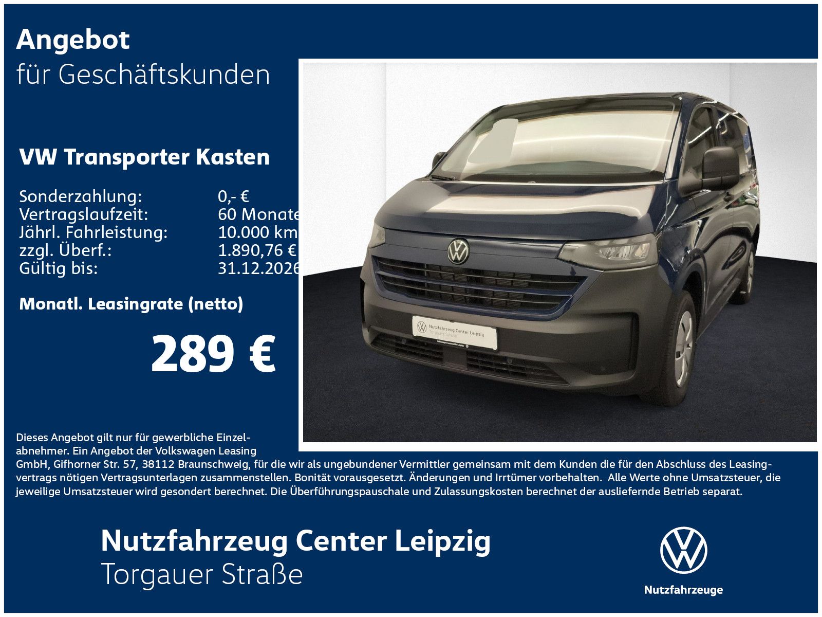 Volkswagen Transporter Kasten TDI 110kW Preisvorteil 8292€