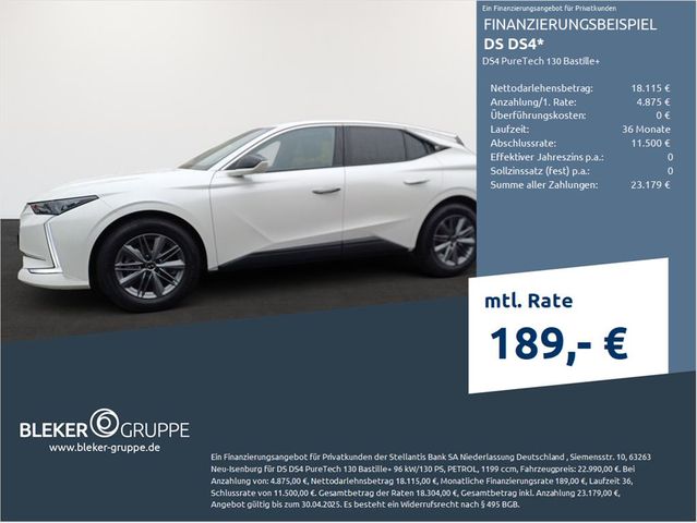 DS Automobiles DS4 PureTech 130 Bastille+