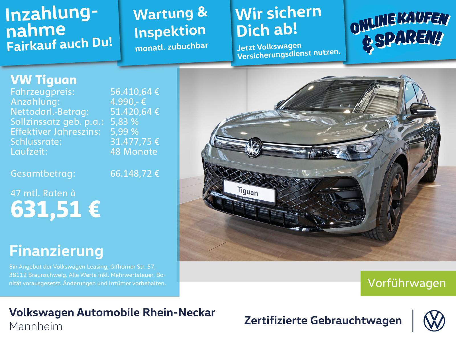 Volkswagen Tiguan R-Line 2.0 TSI 4MOTION DSG NAVI LED DAB
