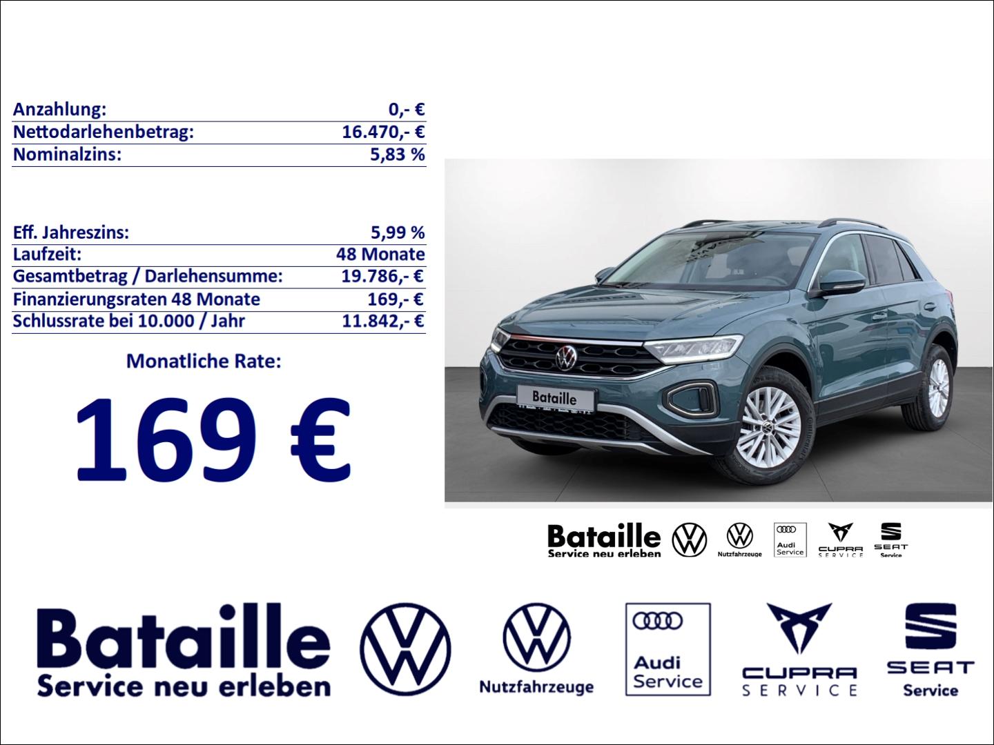 Volkswagen T-Roc 1.0 TSI Life Navi Kamera ACC App-Connect
