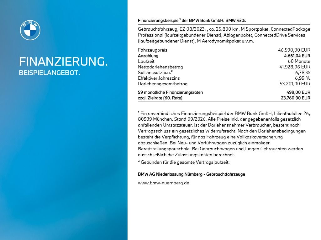 BMW 430i Coupé Kamera360° MSport Sportsitze Lenkradh foto 3