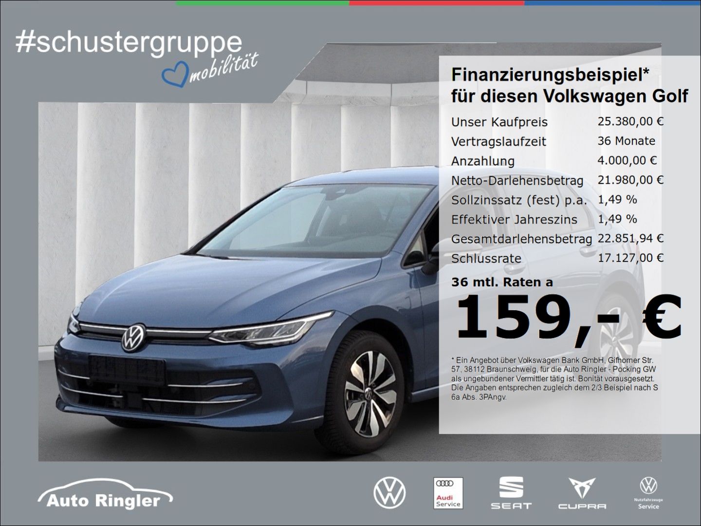 Volkswagen Golf VIII GOAL TDI*ACC Navi SHZ LED VKZ-Erk PDC