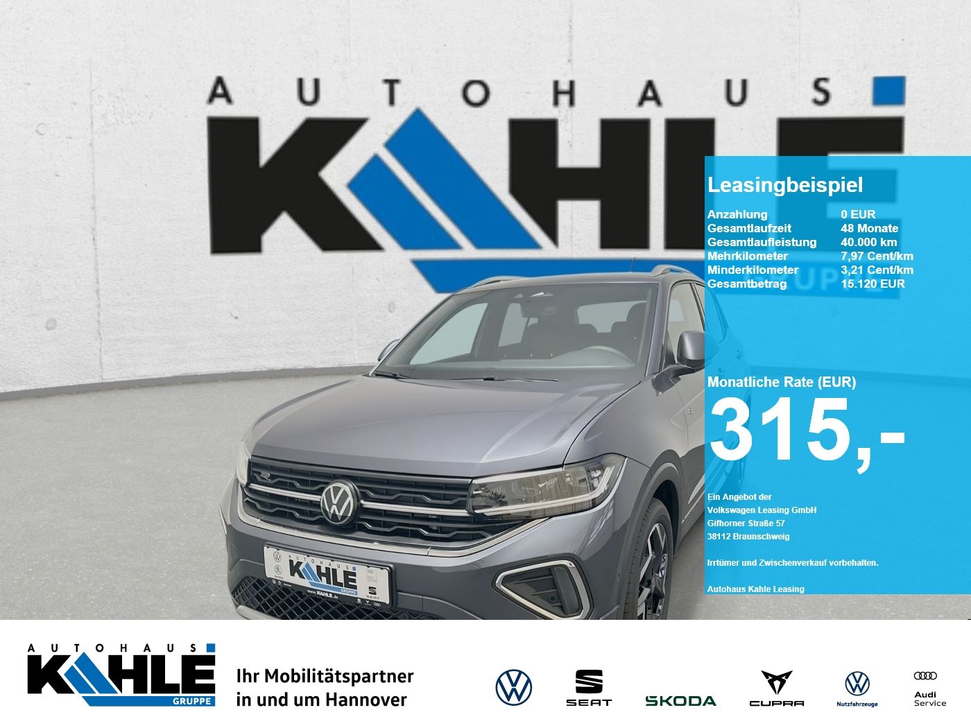 Volkswagen T-Cross R-Line 1.5 l TSI CarPlay Matrix ACC AHK